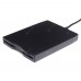 Black USB Portable Interface Disk FDD External USB Floppy Drive for Laptop