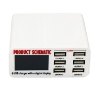 Smart Display Charger 30W 6 x USB 6A - AU Standard