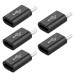 5 PCS for Smart Product Accessories Exquisite Small Micro To USB-C Type-C USB 3.1 Data Charging Adapter Convenient General