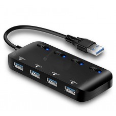 High-Speed Ultra-Thin USB 3.0 4-Port Hub One Drag Four USB3.0 Hub