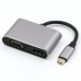 USB 3.1 Type-C to 4K HDMI + VGA Converter Adapter Support Dual-Screen Display