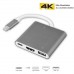 USB C HUB to HDMI Adapter for Macbook Pro/Air Thunderbolt 3 USB Type C Hub to HDMI 4K USB 3.0 Port USB-C Power