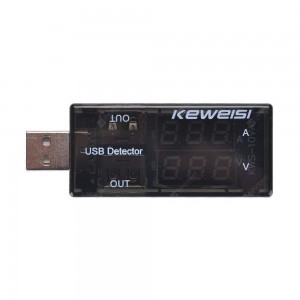 USB Detector Current Voltage 3V-9V Tester Double USB Row Shows