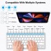 Bluetooth 5.0 2.4G Wireless Keyboard and Mouse Combo Mini Multimedia Keyboard Mouse Set For Laptop PC TV iPad Macbook Android