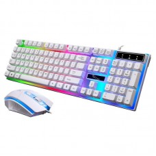 G21 Wired USB Luminous Computer Mechanical Backlit Keyboard and Mouse Set