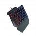 G7 One Handed Gaming Keyboard Mobile Game Color Backlit Player Mechanical Sensation Keypad