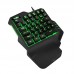 G92 Wired One-handed Gaming Keyboard USB Mini Luminous RGB Backlight Ergonomic Keyboard for PC Gamer