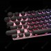 GX60 Punk Monochromatic Backlight Retro Wired Gaming Keyboard