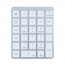 N960 Mini Wireless 28-key Numeric Keyboard Office Aluminum Bluetooth Wireless Charging Numeric Keypad