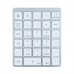 N960 Mini Wireless 28-key Numeric Keyboard Office Aluminum Bluetooth Wireless Charging Numeric Keypad