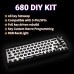 TM680 Hot Swap Mechanical Keyboard Kit Wireless 3 Mode RGB Compatiable With 3/5 Pins For Cherry Gateron Kailh Dial Knob Keyboard