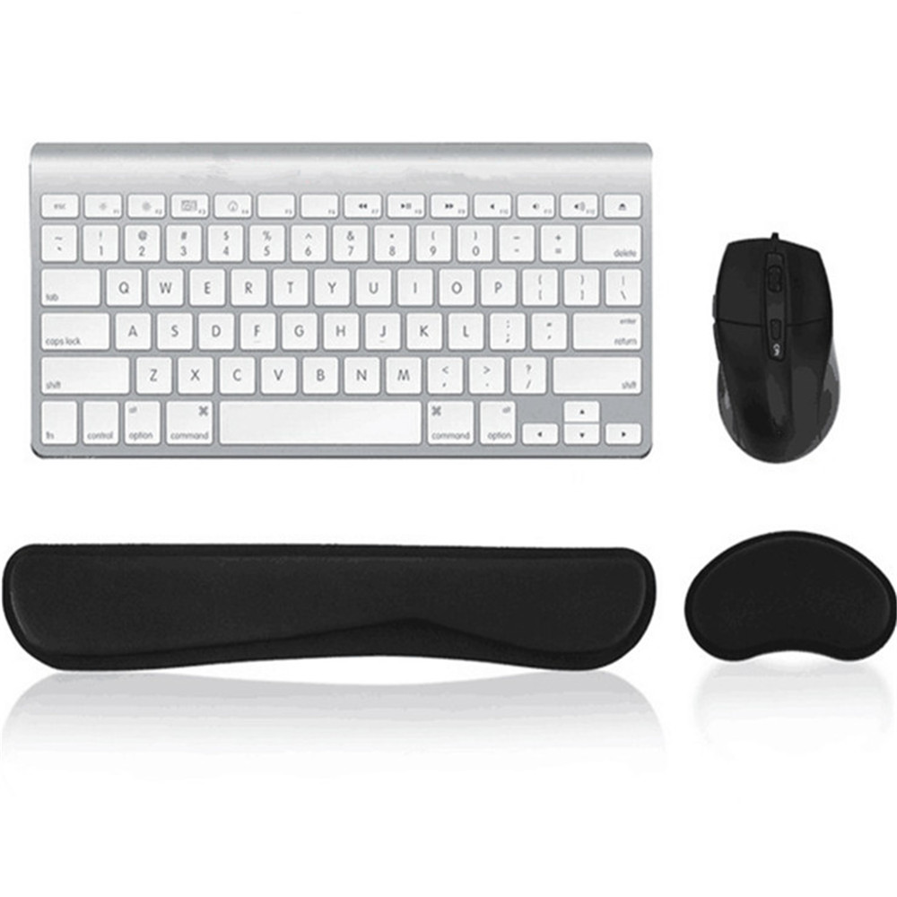 New Memory Cotton Wristbands Mouse Pad- Black