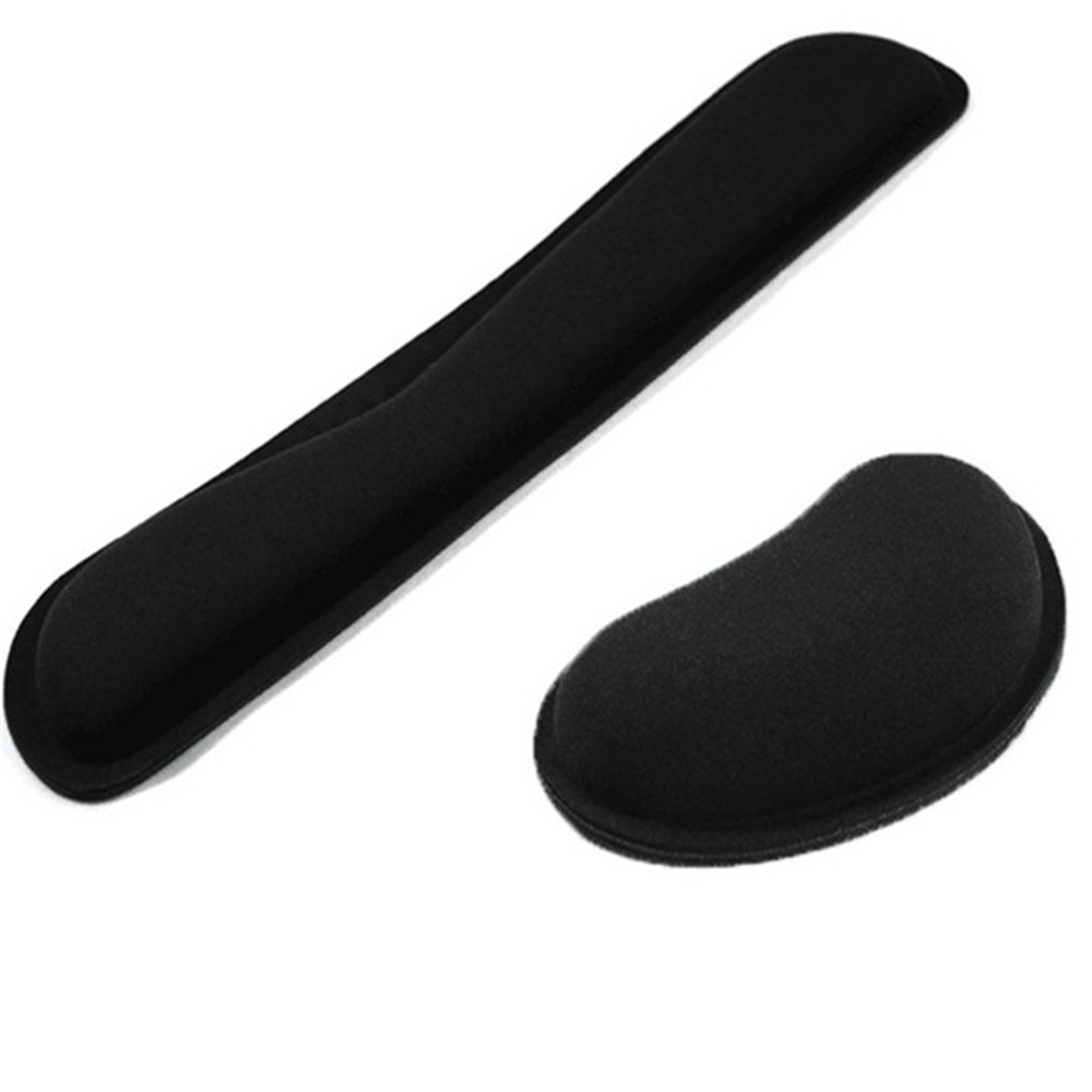 New Memory Cotton Wristbands Mouse Pad- Black