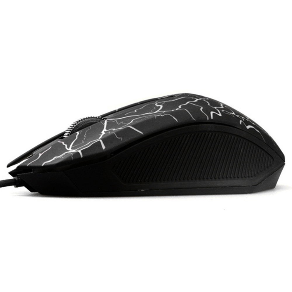 USB Optical Wired Gaming Mouse for PC Laptop Mice - Black