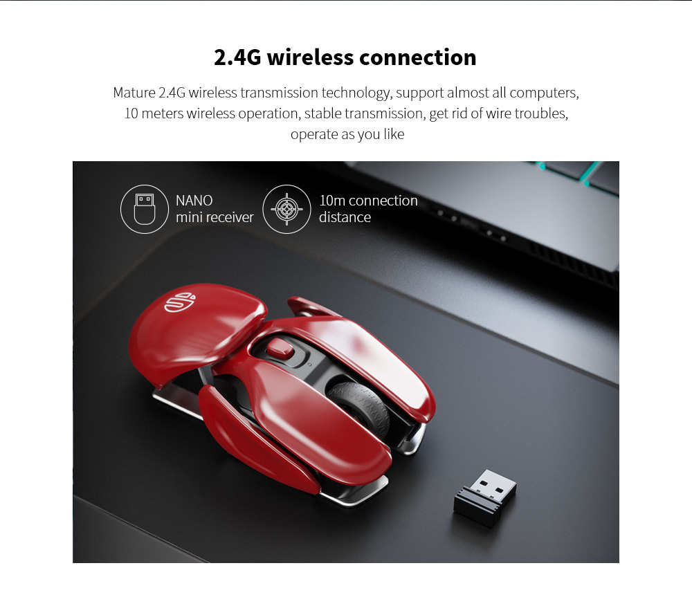 PX2 Metal 2.4G Electricity Wireless Mouse 2.4G wireless connection