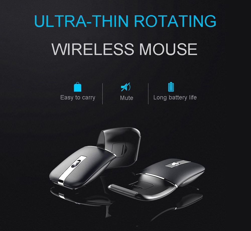 M9 Bluetooth Wireless Mouse - Black Dual Mode 2.4G+Bluetooth 5.0