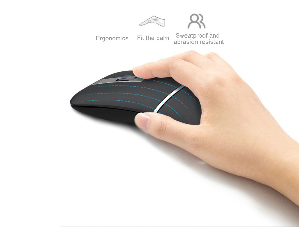 M9 Bluetooth Wireless Mouse - Black Dual Mode 2.4G+Bluetooth 5.0