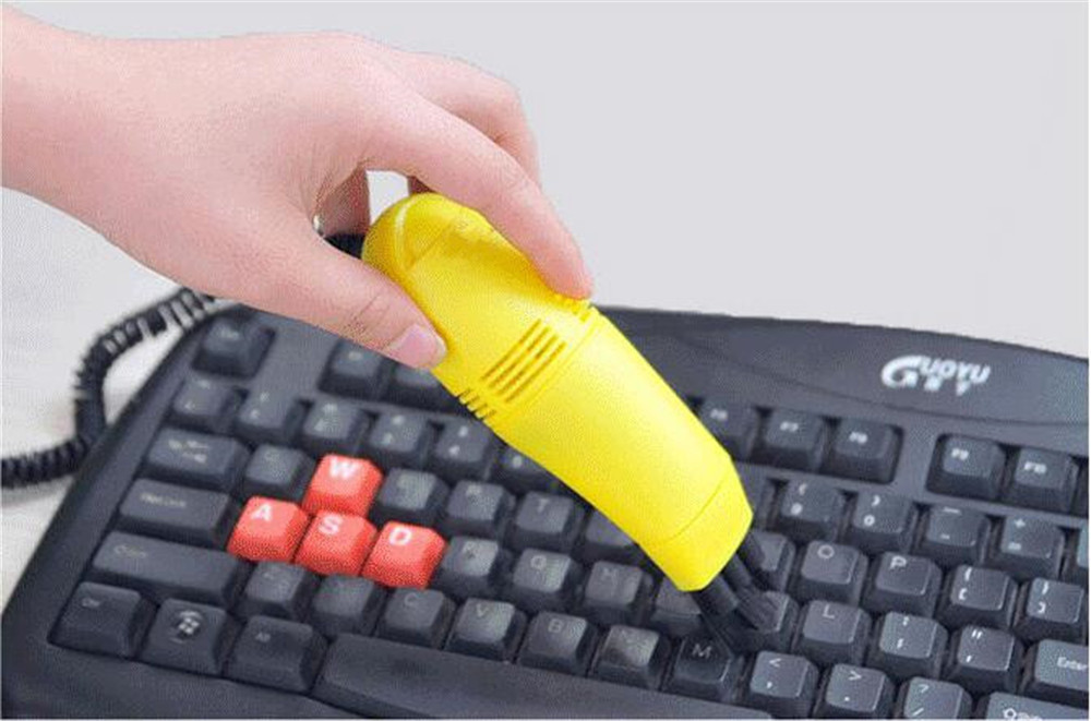 Computer Vacuum Mini USB Keyboard Cleaner Desktop Laptop Brush Dust Cleaning Kit