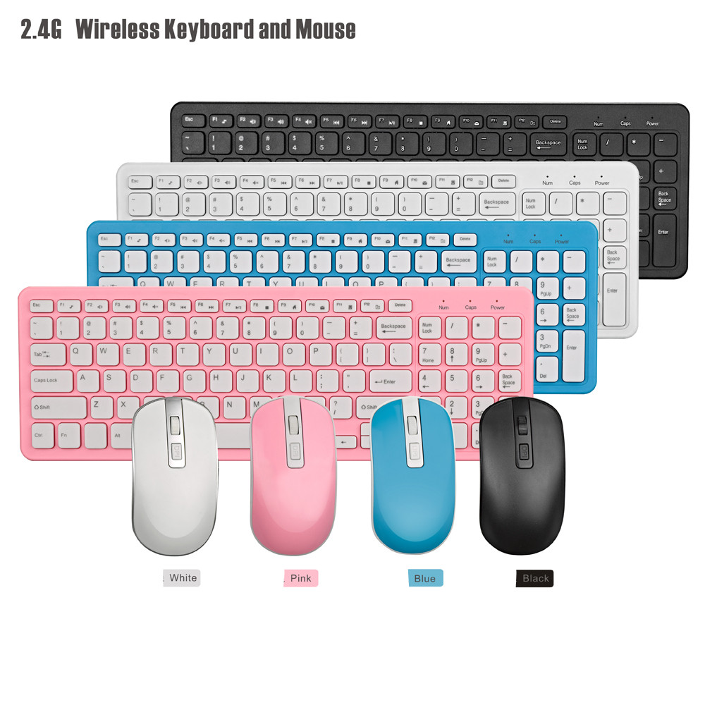 GKM520 Wireless Keyboard and Mouse Set - White