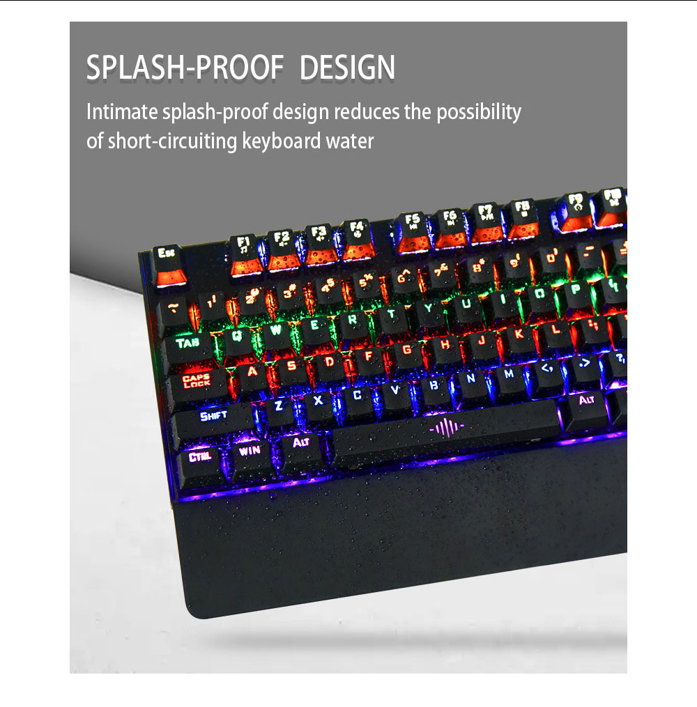 K28 Mechanical Wired Gaming Keyboard - Black